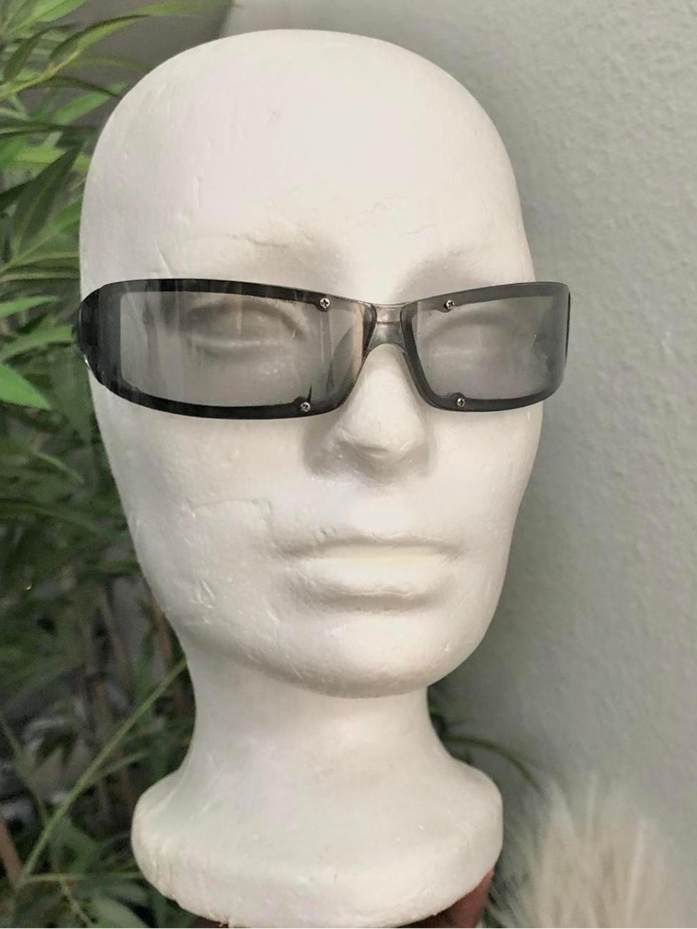 Unisex Retro Futuristic Wraparound Rimless Sunglasses 2000 Y2K Grunge Streetwear